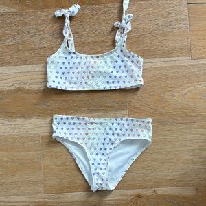 Roller Rabbit  Heart Print Bikini Set
